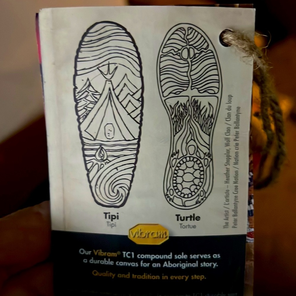 These are handmade boots. They are from an indigenous company in Canada.